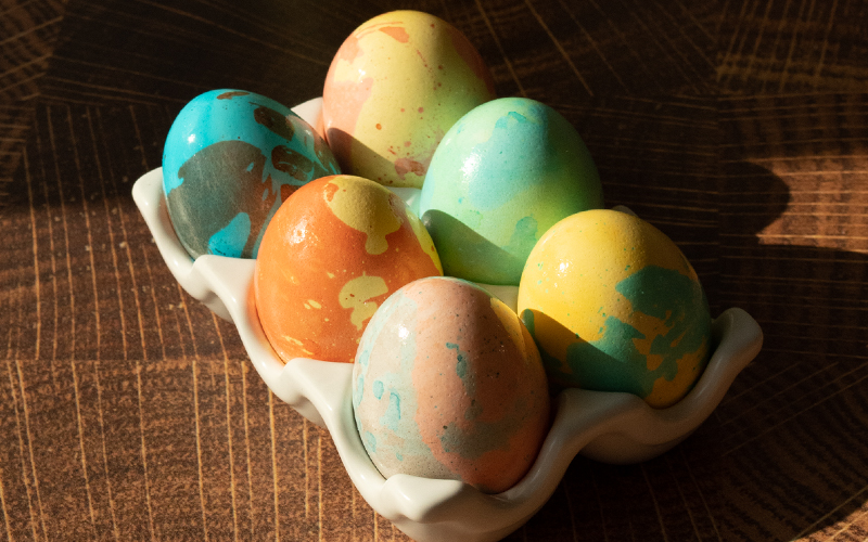 Marble Dyed Eggs