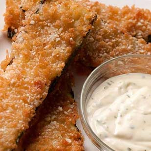 Crispy Zucchini Fritte with Lemon Aioli