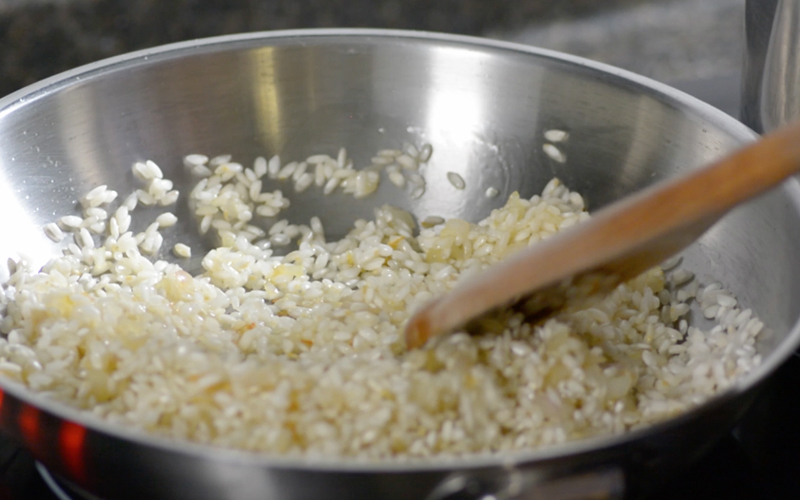 Toasting Risotto