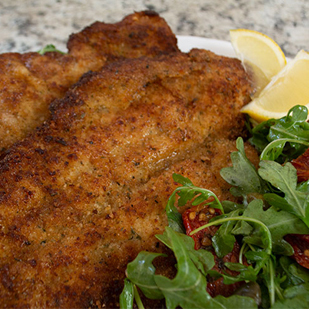 Fried Fish with Salad