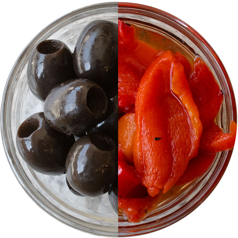 Roasted Pepper & Black Olive