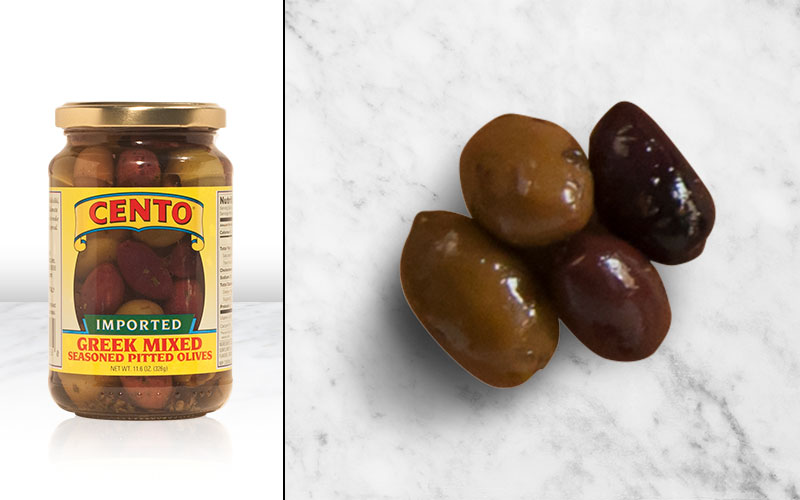 Imported Greek Mixed Seasoned Pitted Olives