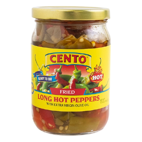 CENTO FRIED LONG HOT PEPPERS 12 oz - Product