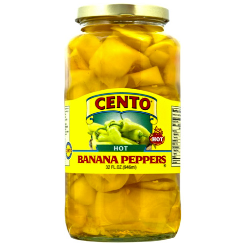 Cento Hot Banana Peppers - Product