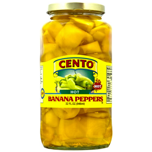 Cento Hot Banana Peppers - Product