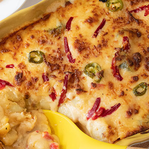 Spicy Gnocchi Cheese Bake