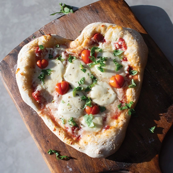 Heart-Shaped Pizza