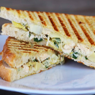 Tuna, Artichoke and Mushroom Panini