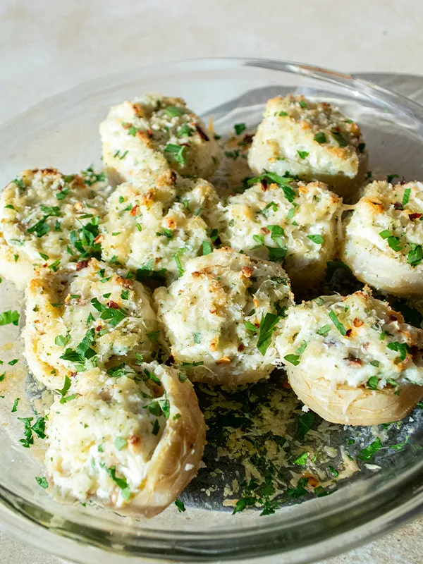 Stuffed Artichoke Bottoms