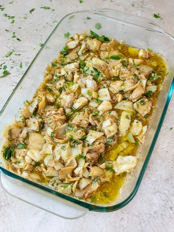 Unstuffed Artichoke Dipping Oil