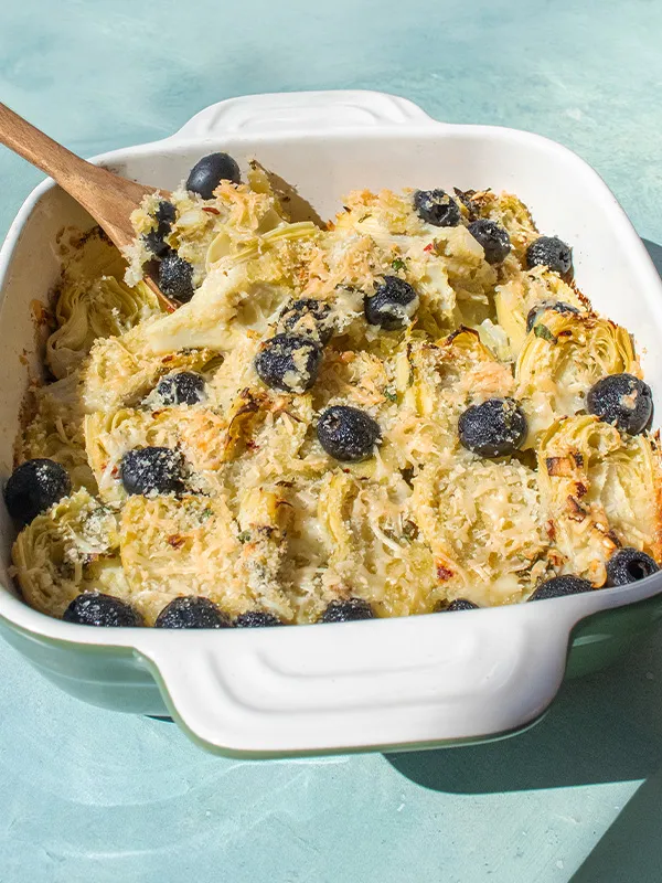 Baked Artichokes & Olives