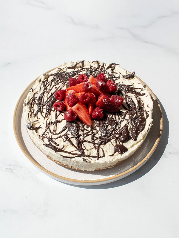 No-Bake Biscotti Cheesecake