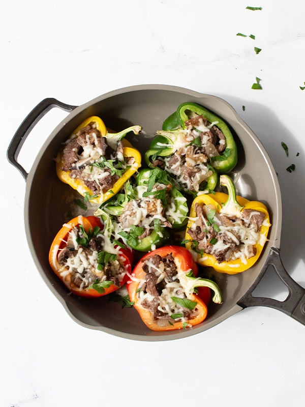 CHEESESTEAK STUFFED PEPPERS