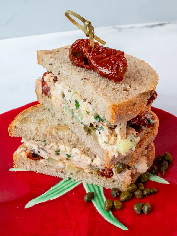 Sun Dried Tomato Chicken Salad Sandwich