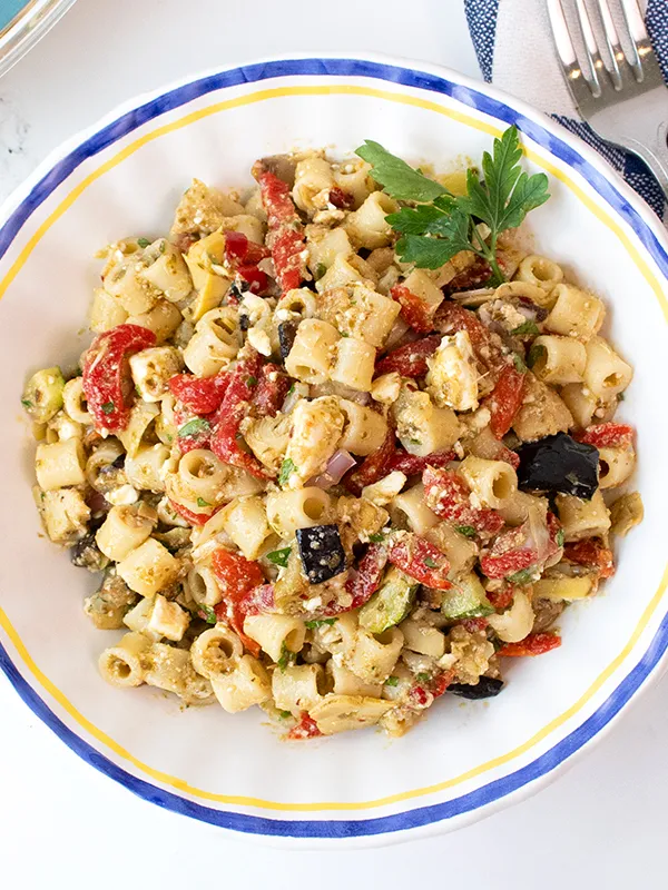 Ditalini Pasta Salad with Pesto