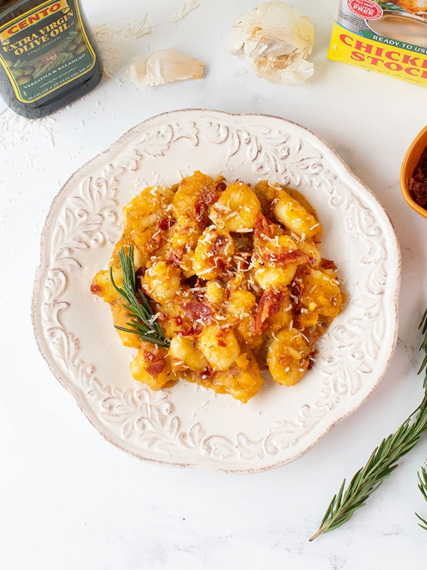 GNOCCHI WITH BUTTERNUT SQUASH