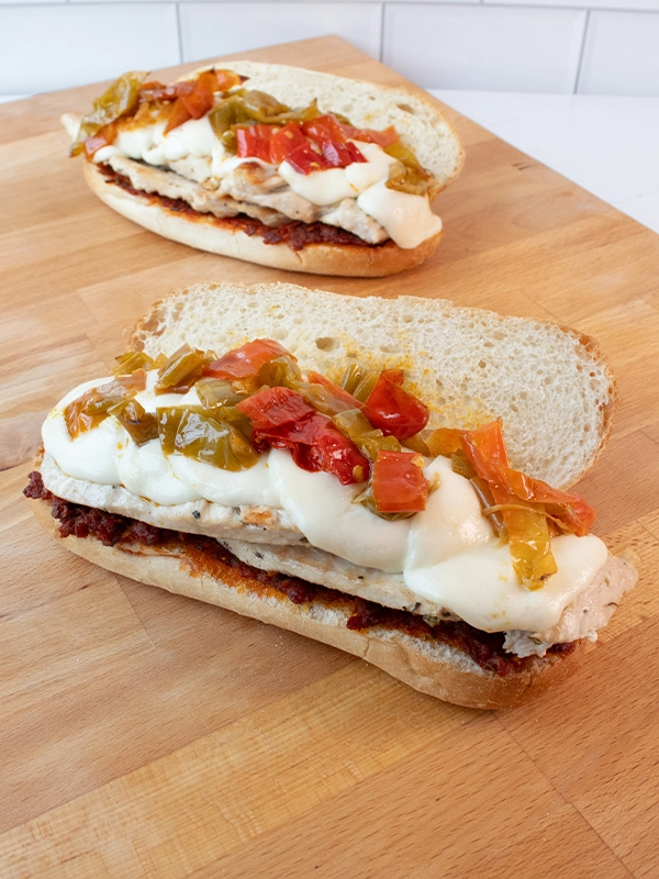 Grilled Chicken Sandwich with Sun Dried Tomato Spread