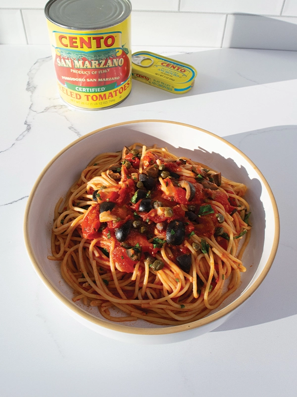LIDIA'S SPAGHETTI WITH QUICK PANTRY SAUCE