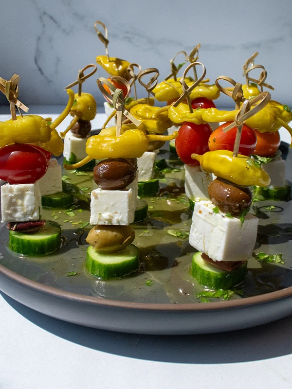 Pepperoncini Feta Skewers