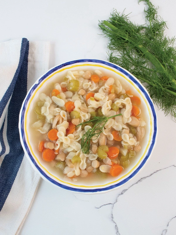 INSTANT POT ROSEMARY WHITE BEAN SOUP