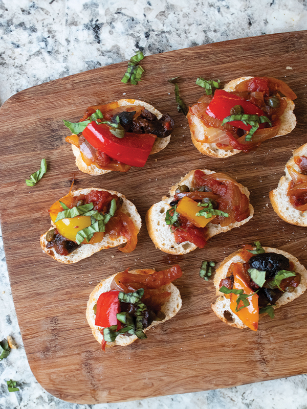 STEWED SAVORY PEPPERS