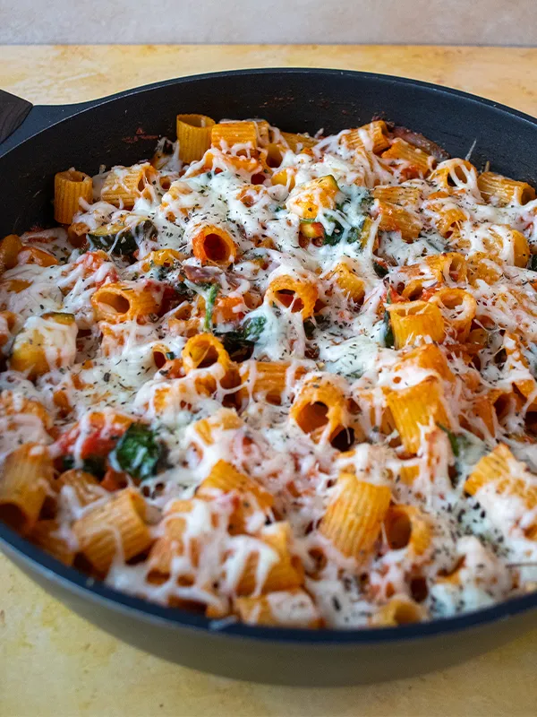 Veggie Loaded Rigatoni Bake