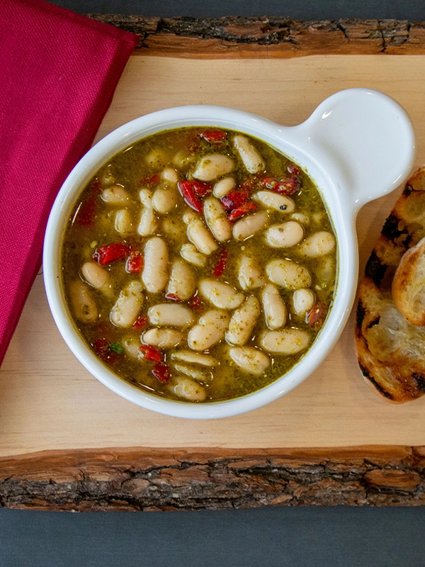 WHITE BEAN PESTO SOUP