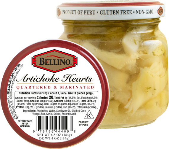 Bellino Quartered and Marinated Artichoke Hearts