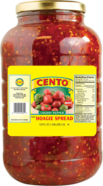 Cento Diced Hot Cherry Pepper Hoagie Spread