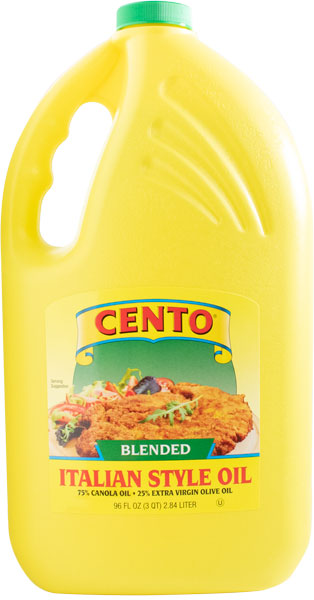 Cento Blended Italian Style Oil 75% Canola Oil 25% Extra Virgin Olive Oil