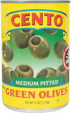 Cento Pitted Green Olives