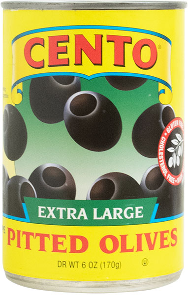 Cento Extra Large Pitted Black Olives