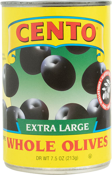 Cento Extra Large Whole Black Olives