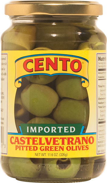 Cento Imported Pitted Castelvetrano Olives