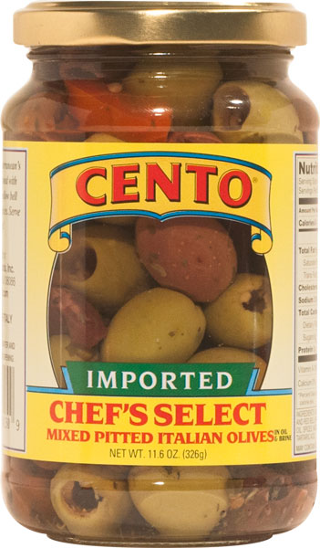 Cento Imported Chefs Select Pitted Olives