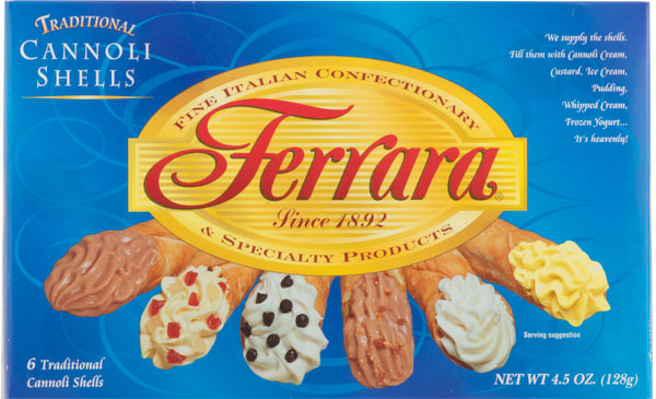 Ferrara Large Traditional Cannoli Shells
