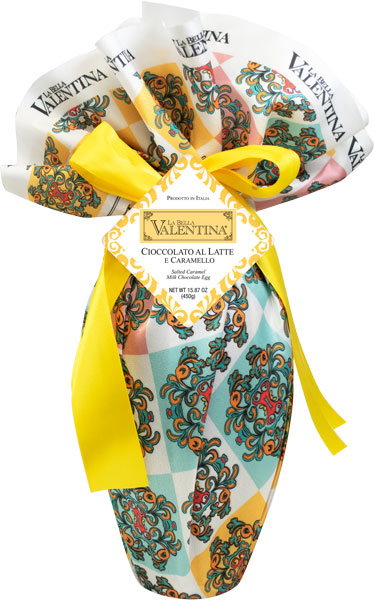 La Bella Valentina Cioccolato al Latte e Carmello Salted Caramel Milk Chocolate Egg