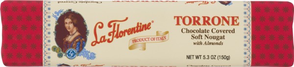 La Florentine Dark Chocolate Covered Soft Nougat with Almonds