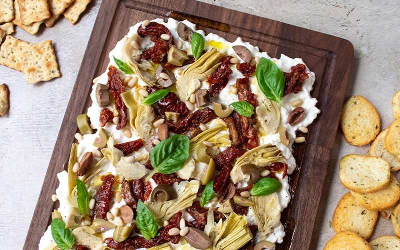 Artichoke & Burrata Board