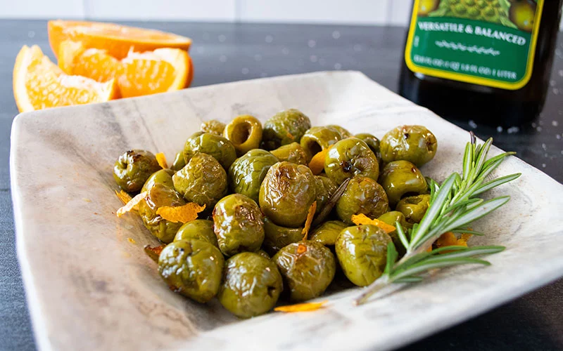 LIDIA'S ROASTED OLIVES WITH ORANGE & ROSEMARY