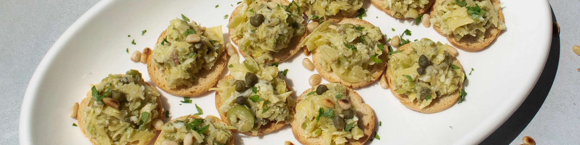 Artichoke Tapenade with Pine Nuts