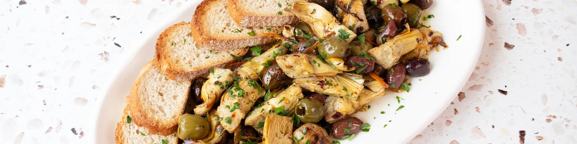 Citrus Herb-Roasted Olives & Artichoke Hearts