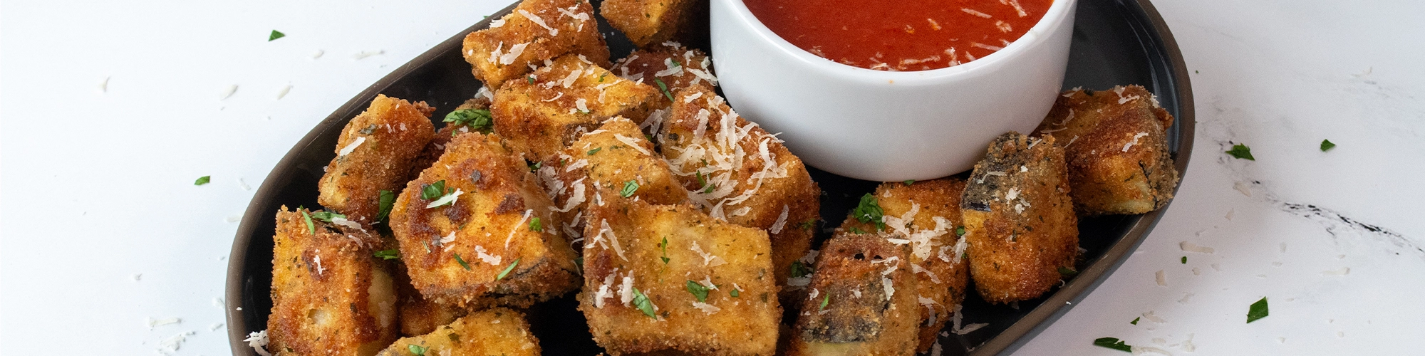 Eggplant Parmesan Bites