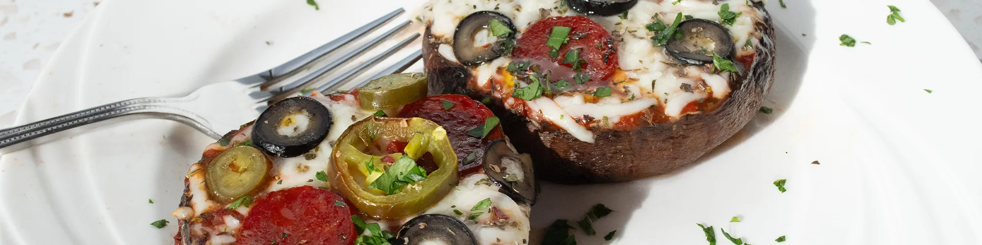 Portobello Mushroom Pizzas