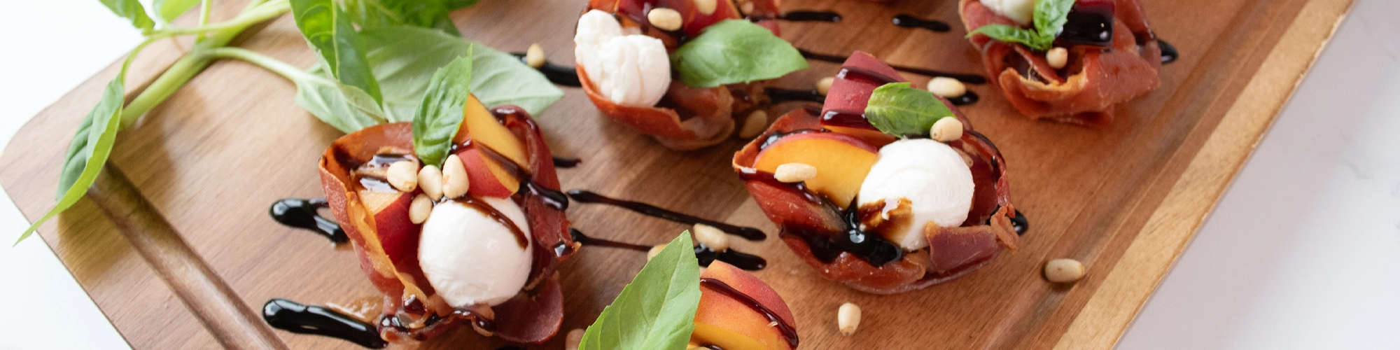 Peachy Prosciutto Bites