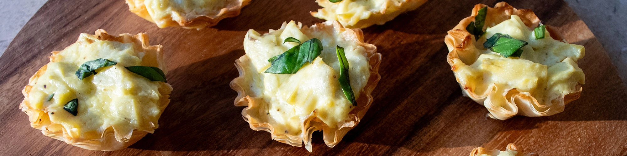 Artichoke Phyllo Tarts