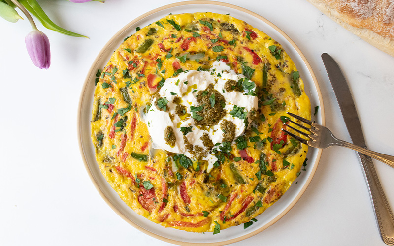 Burrata Frittata