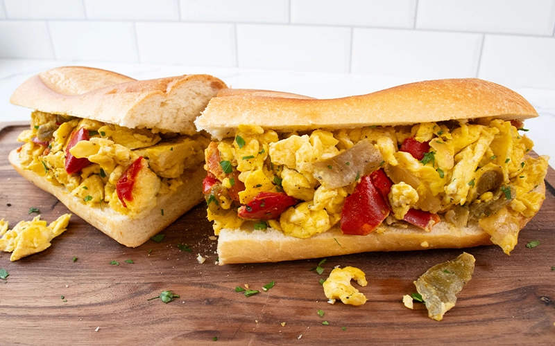 PEPPERS & EGG SANDWICH