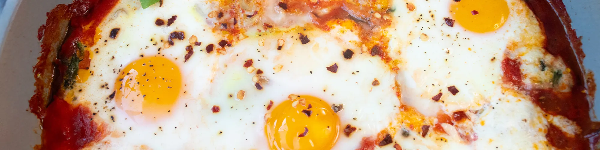 Sicilian Baked Eggs with Artichokes