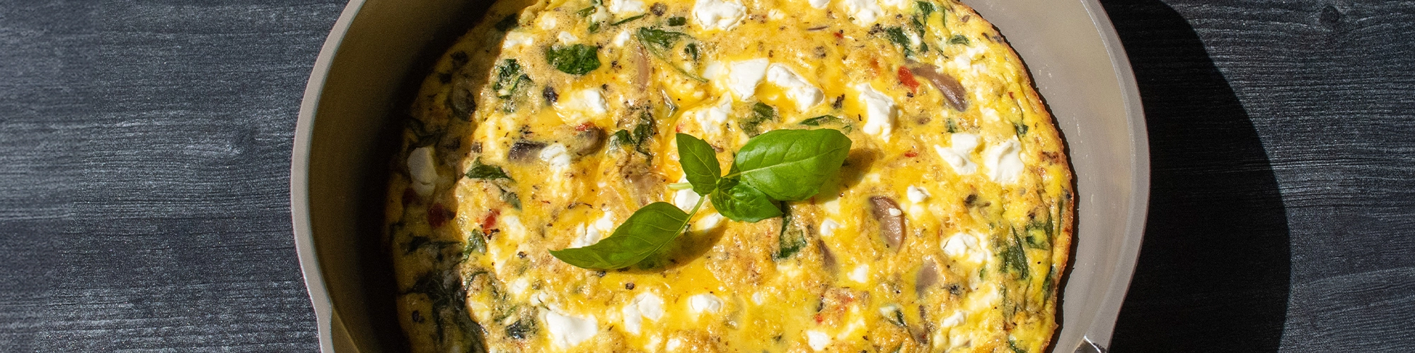 Portobello Mushroom and Spinach Frittata